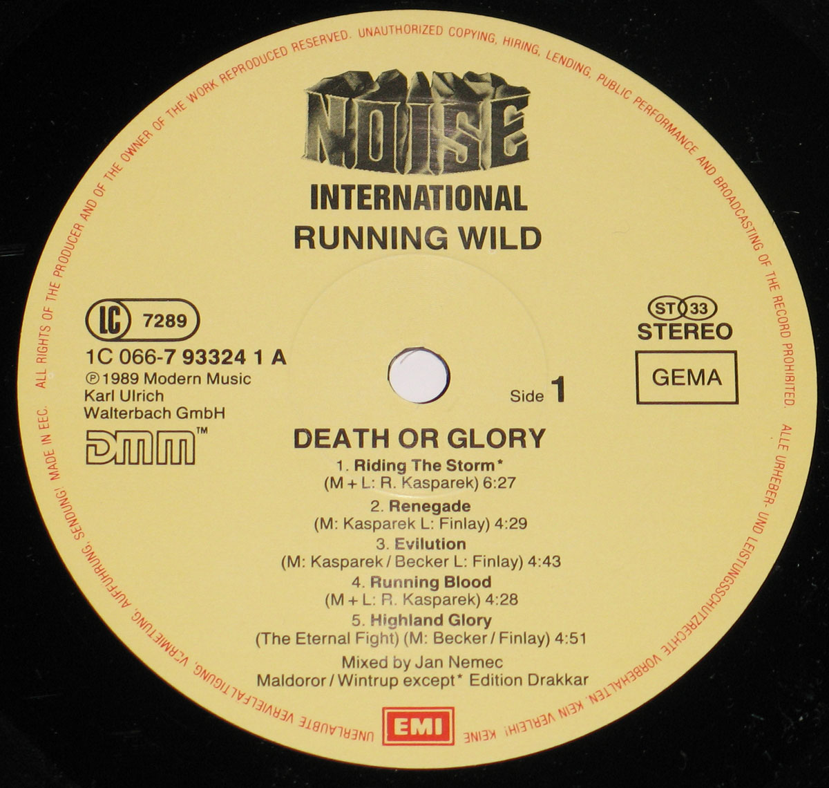 High Resolution Photos of running wild death glory 